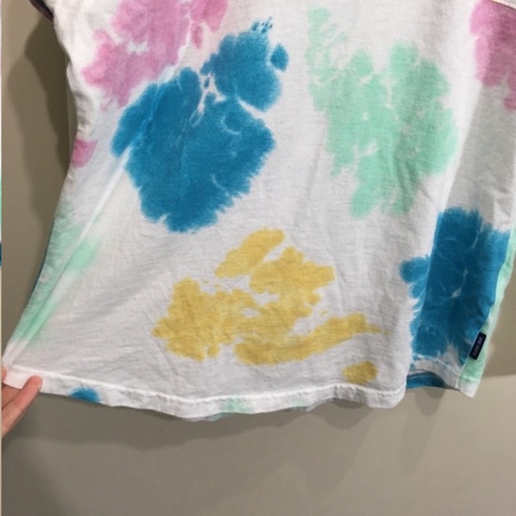 Disney Spirit Jersey Size Small Mickey Mouse Tie Dye White Blue Pink Longsleeve - Picture 8 of 12